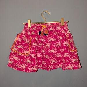 Mini Boden Pink Ruffled Bubble Skirt Casual Mini
